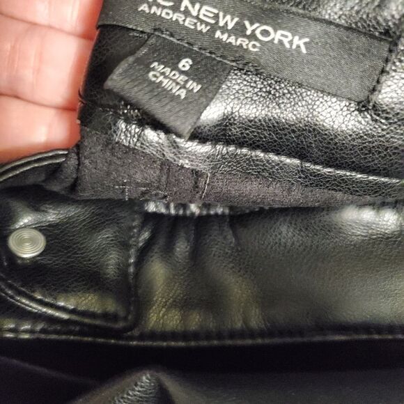 Marx New York Buttery Soft Faux Leather Pants NWT - Picture 7 of 8